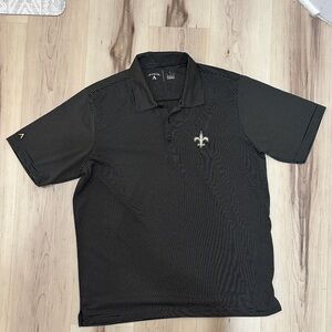 Antigua New Orleans Saints NFL Striped Polo